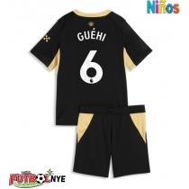 Camiseta Manchester City Marc Guehi #6 Visitante Equipación para niños 2026-27 manga corta (+ pantalones cortos)